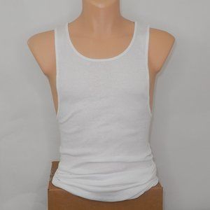 Fruit of the Loom White Sleeveless Scoop Neck Tank (TS015)